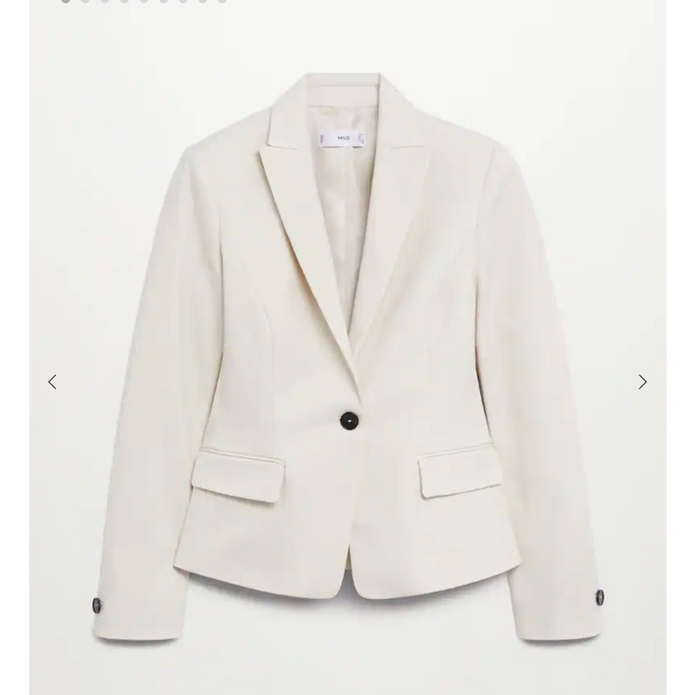 MANGO structured suit blazer